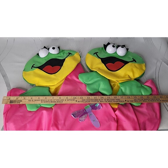 Vintage Windsport by Ganz Two Frogs in a Flower Spring Summer Yard‎ Flag RARE!! - Picture 12 of 16